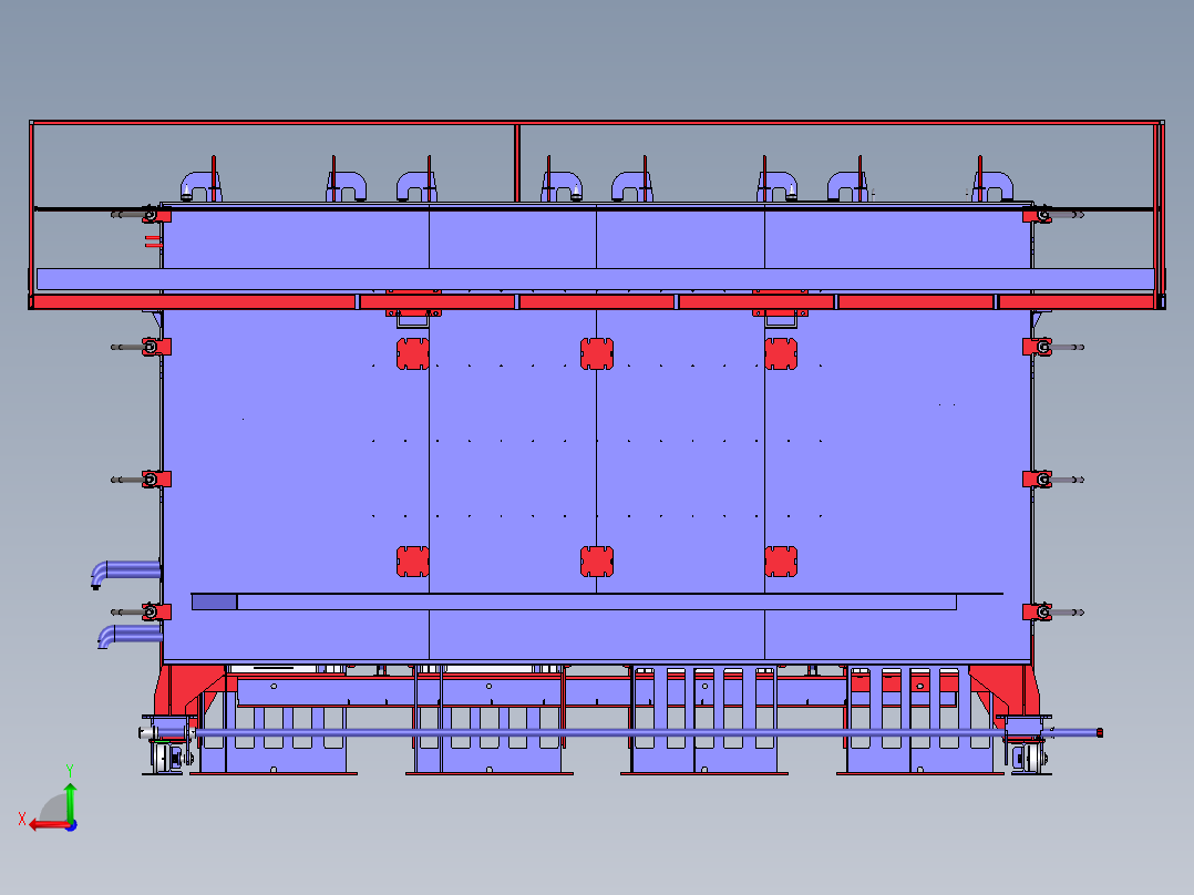 钢筋混凝土通风装置后视图