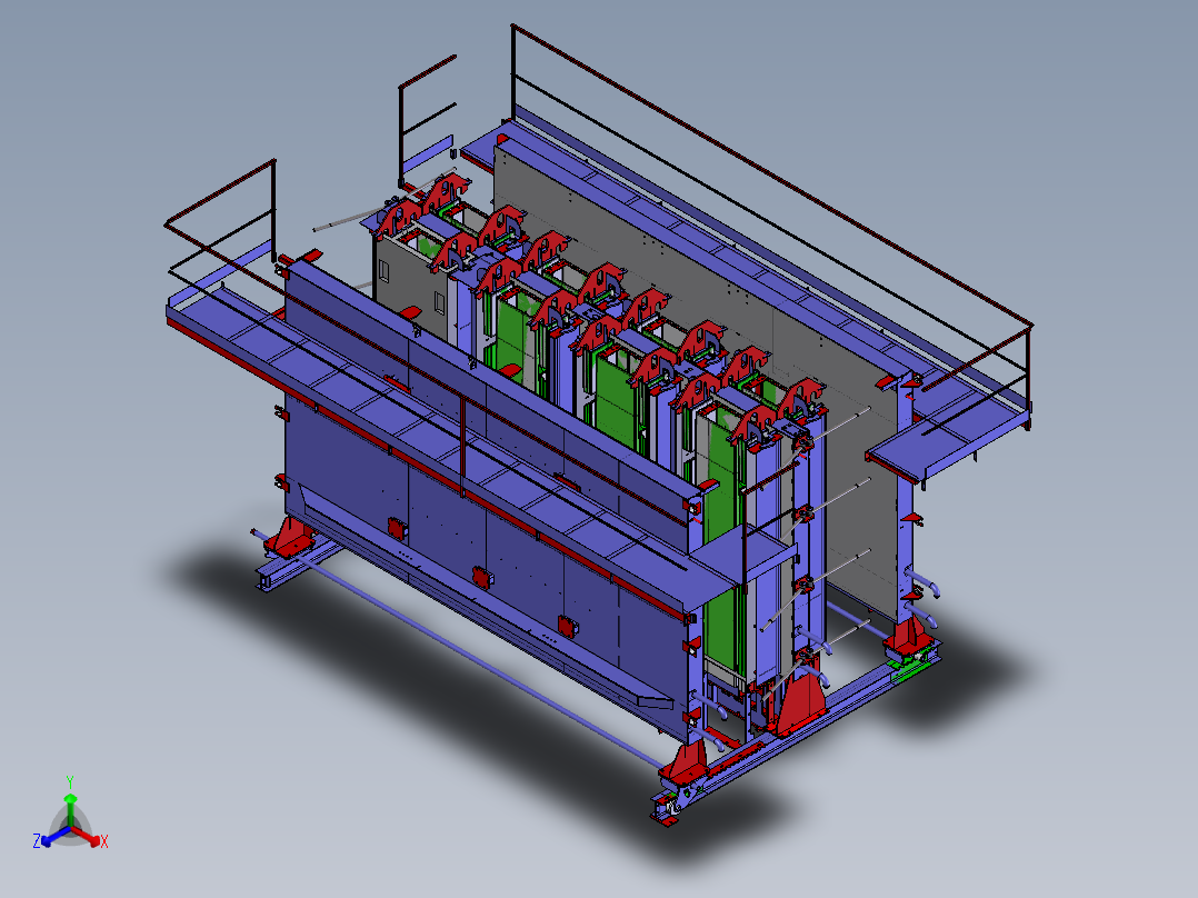 钢筋混凝土通风装置正等轴测图