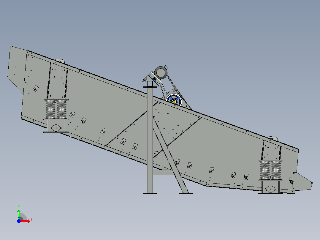 B3003872-直线振动筛前视图