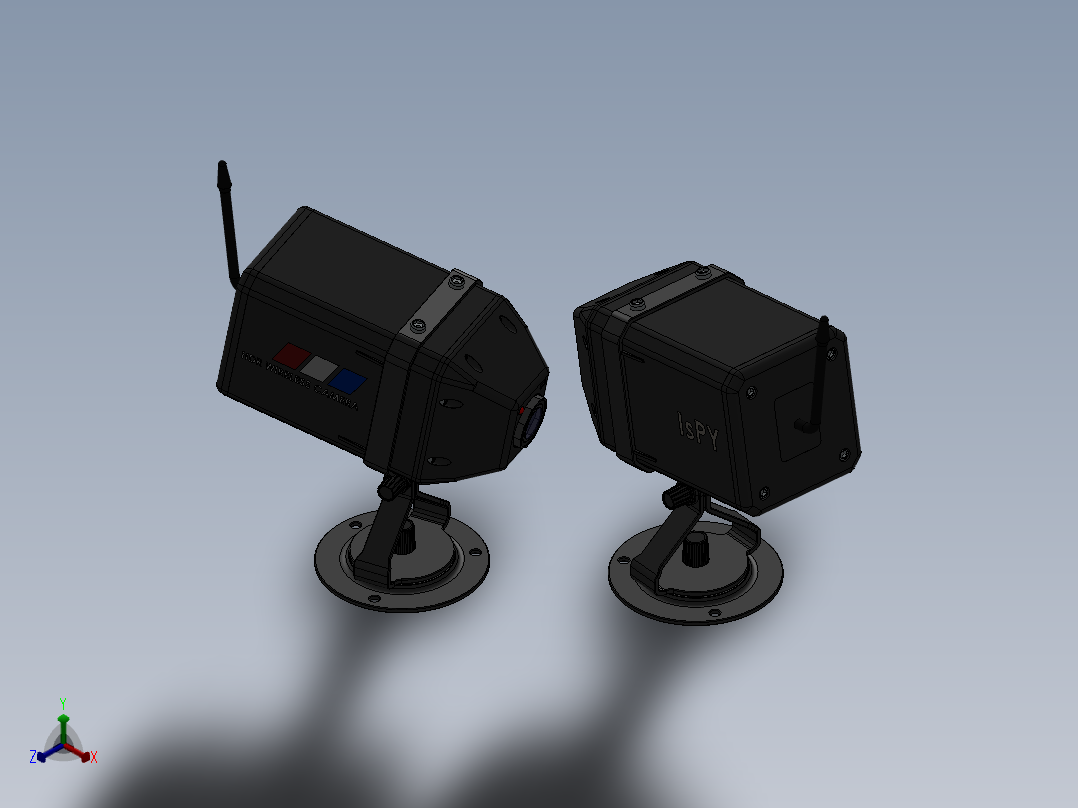 监控、摄像头(33)正等轴测图