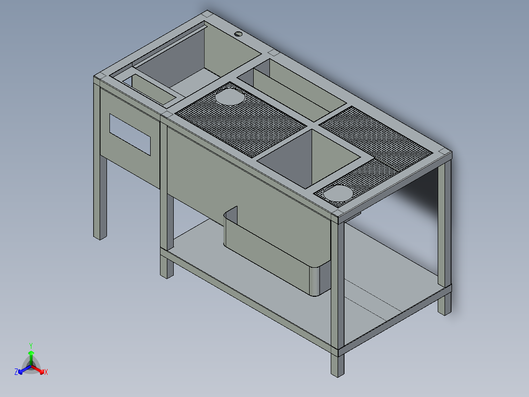 酒吧站（中立公平）正等轴测图