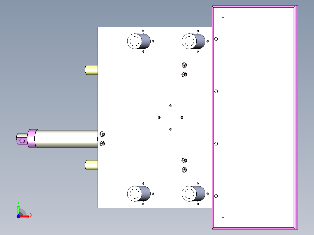 R400 烘焙面团自动分切推车前视图