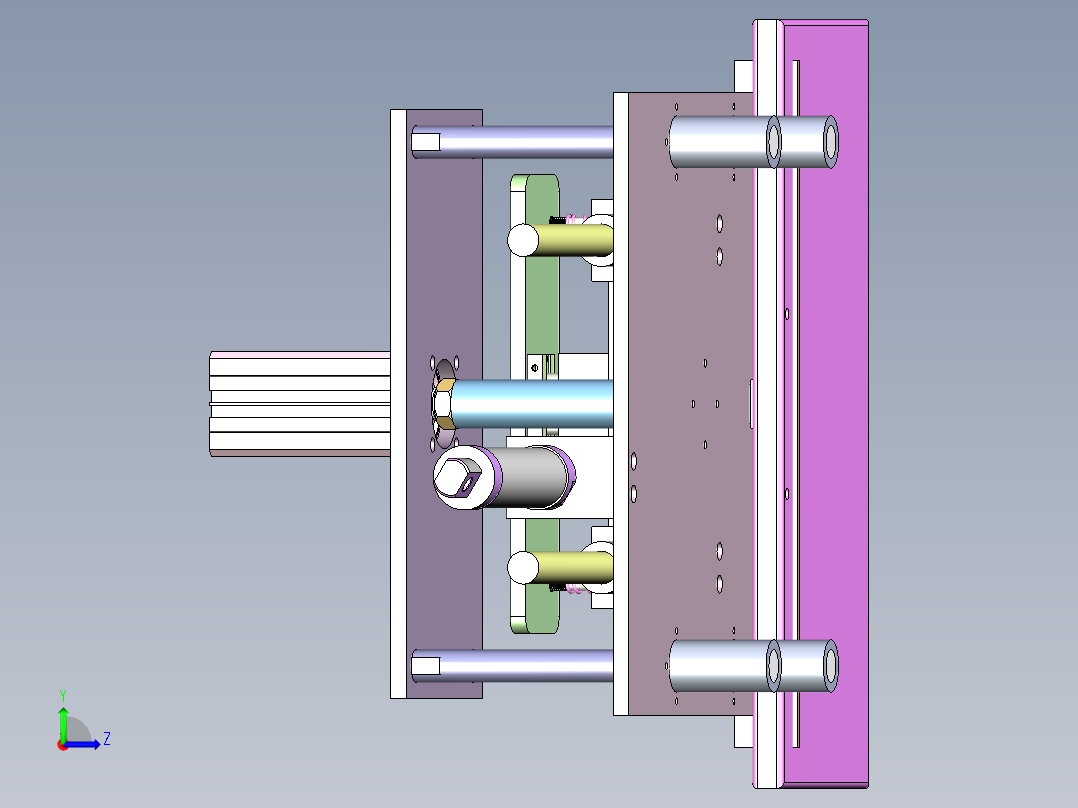 R400 烘焙面团自动分切推车左视图