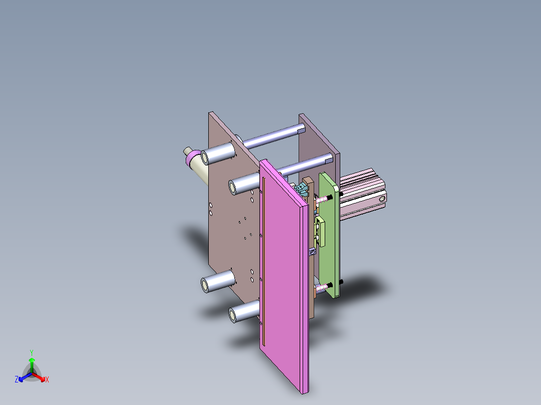 R400 烘焙面团自动分切推车正等轴测图