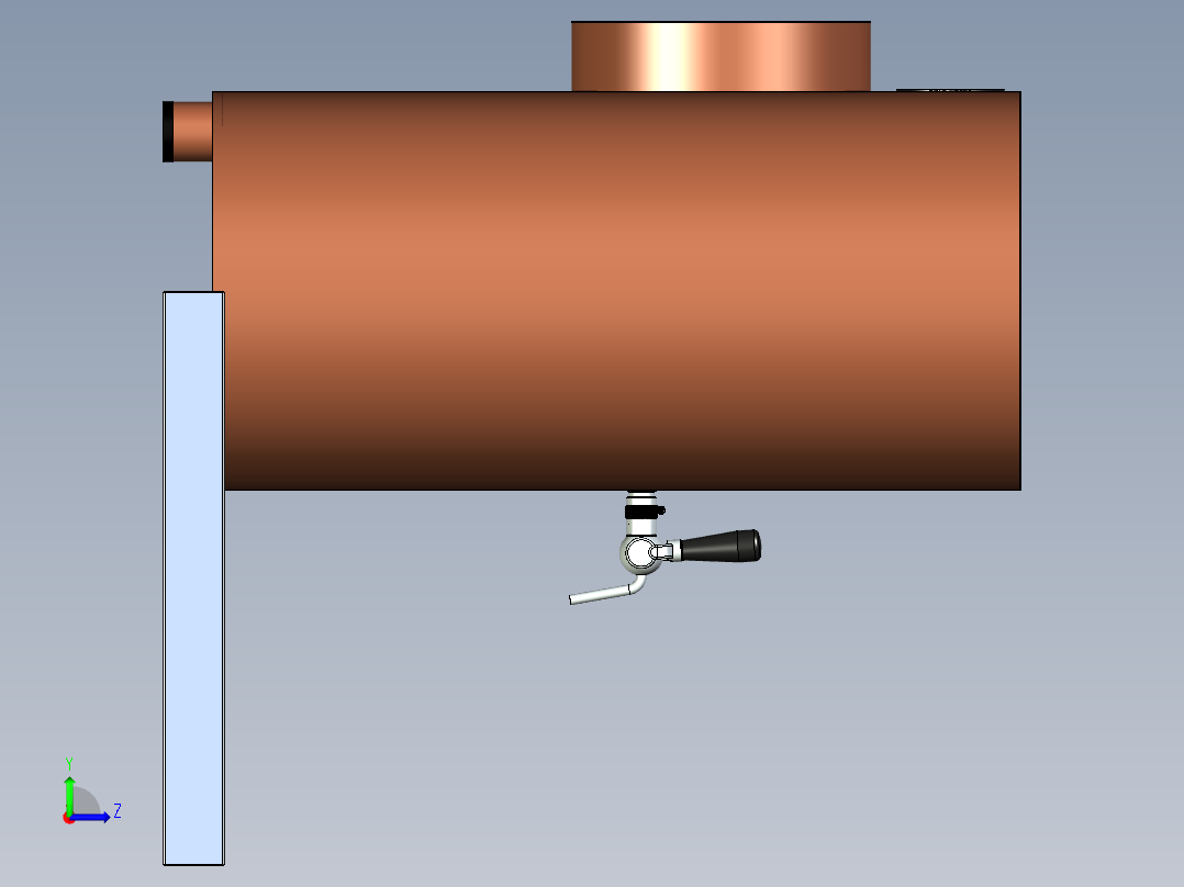 啤酒机设计左视图