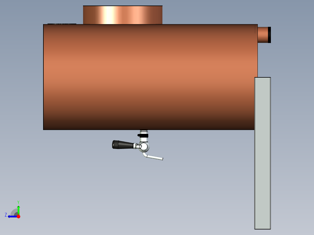 啤酒机设计右视图