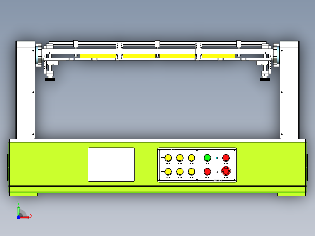 笔记本翻盖测试前视图