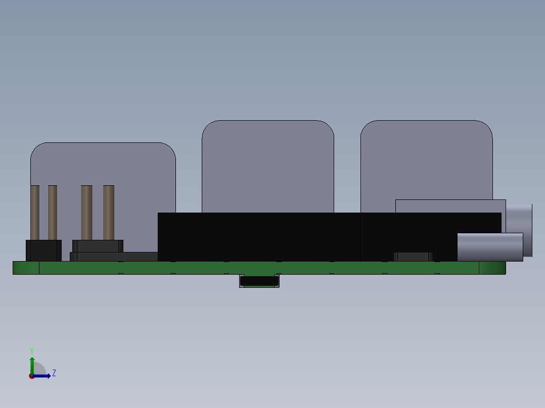 A0003967-树莓派 4B 型号左视图