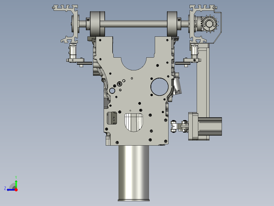 预装线1500标准段-缸套右视图