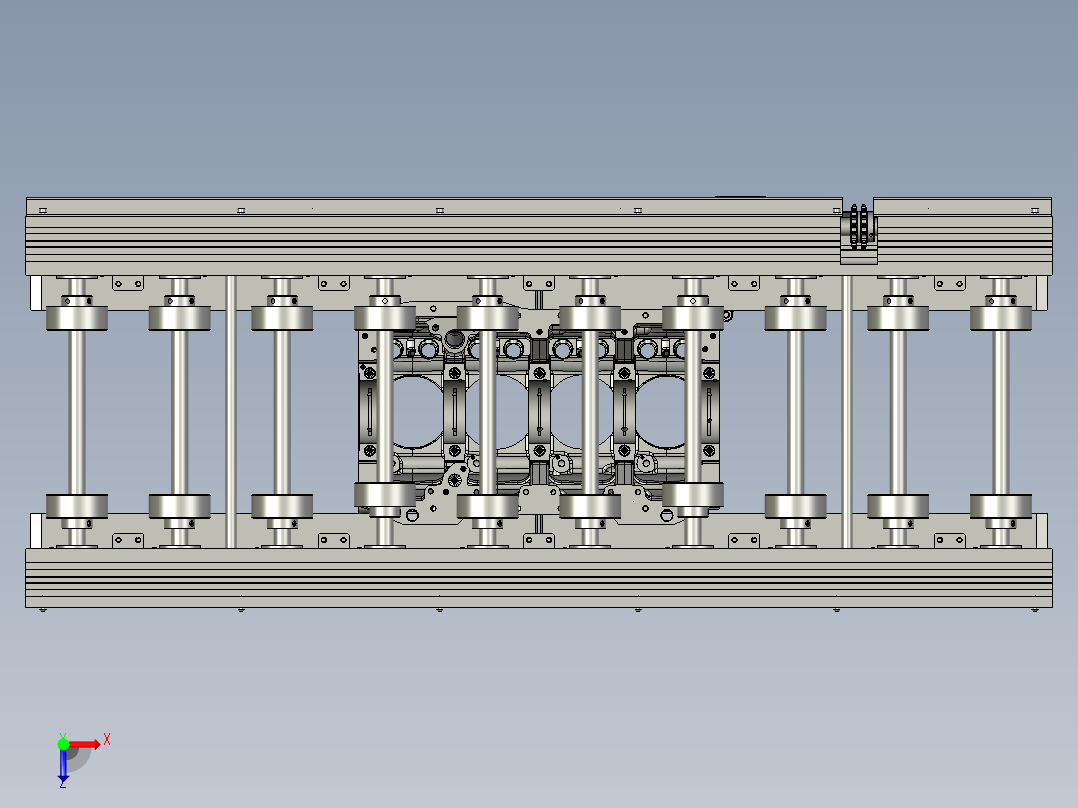 预装线1500标准段-缸套俯视图