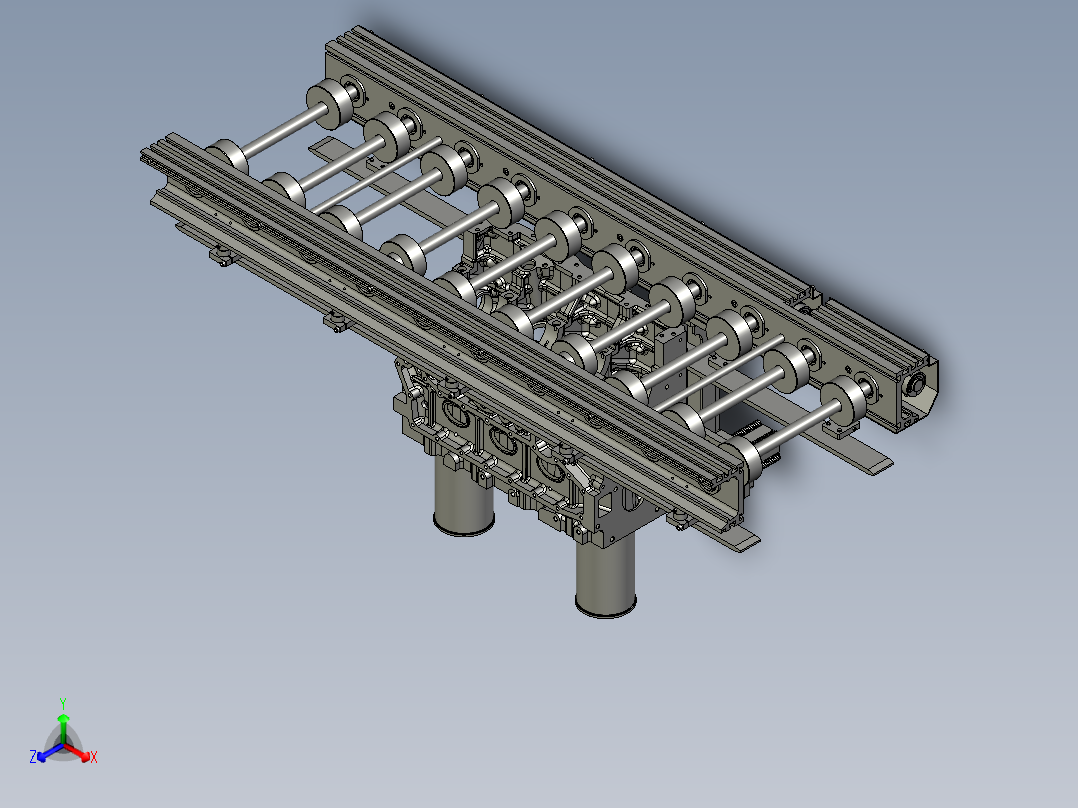 预装线1500标准段-缸套正等轴测图