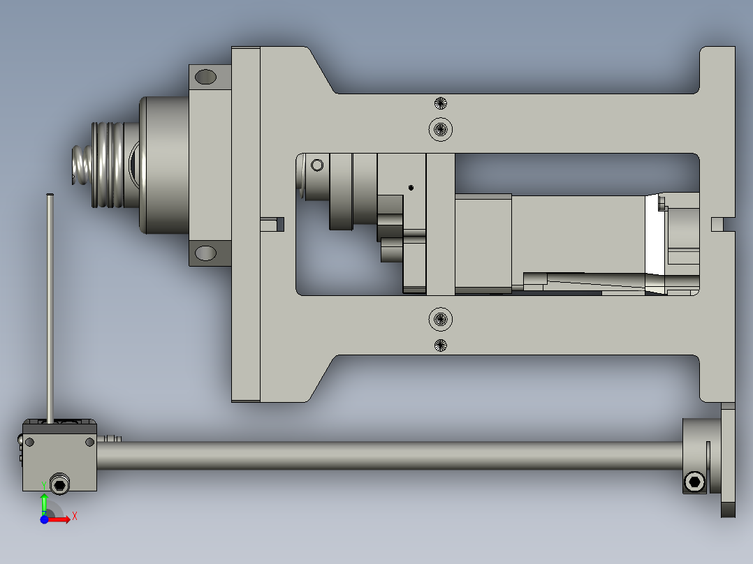 涂油模块前视图