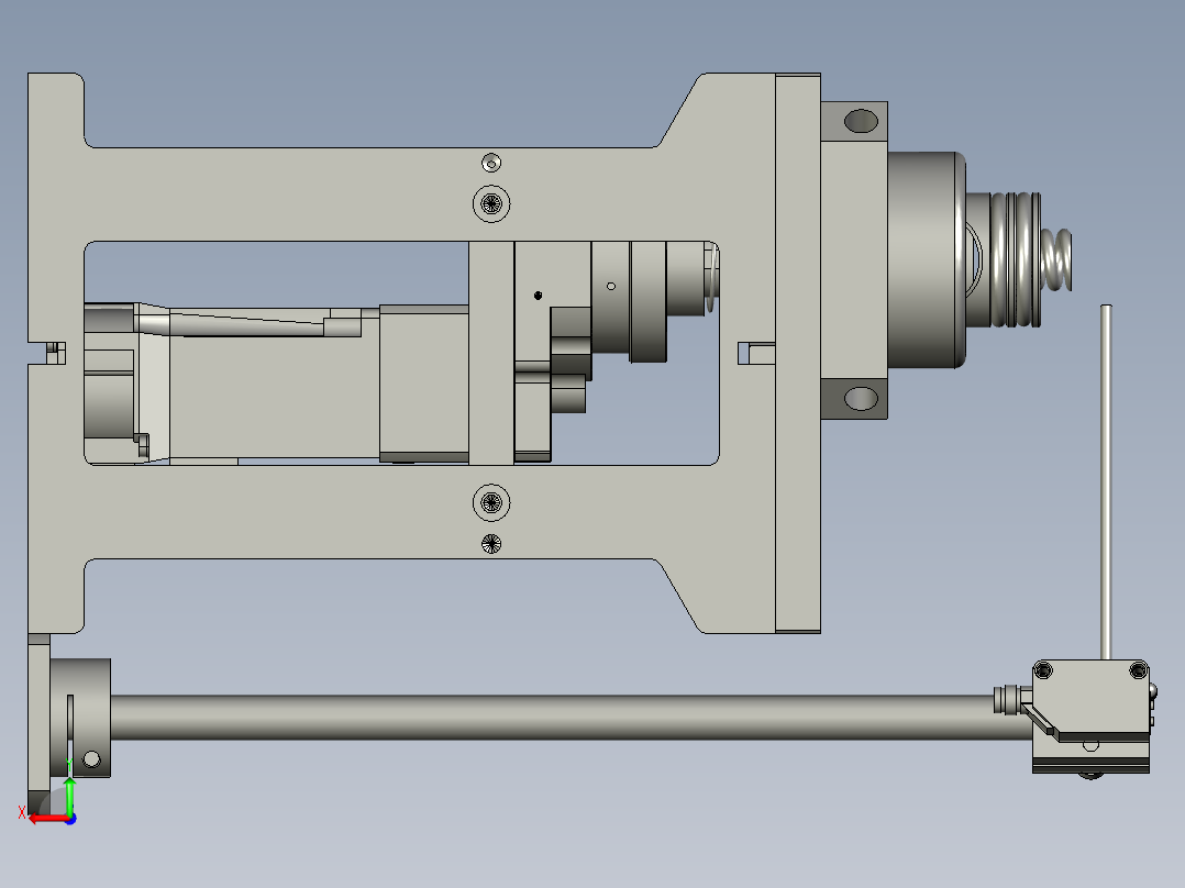 涂油模块后视图