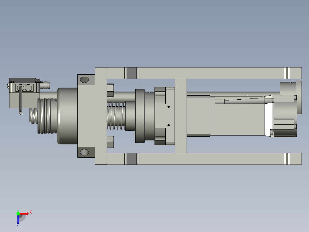 涂油模块俯视图
