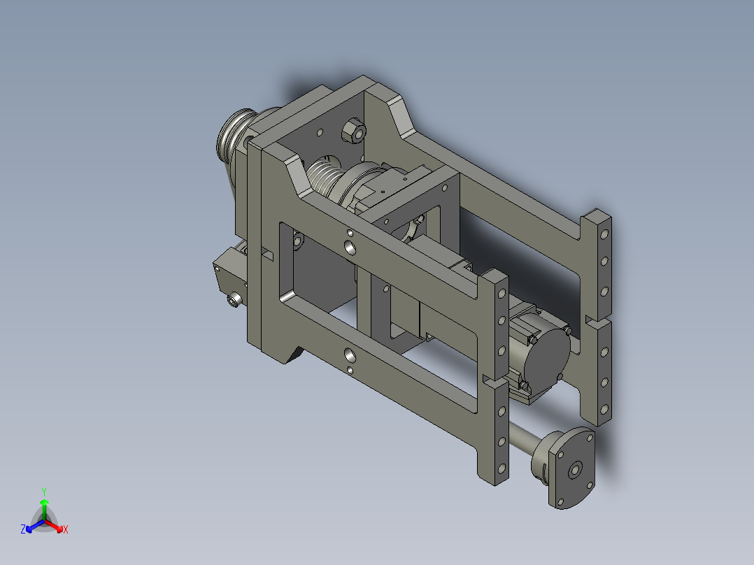 涂油模块正等轴测图