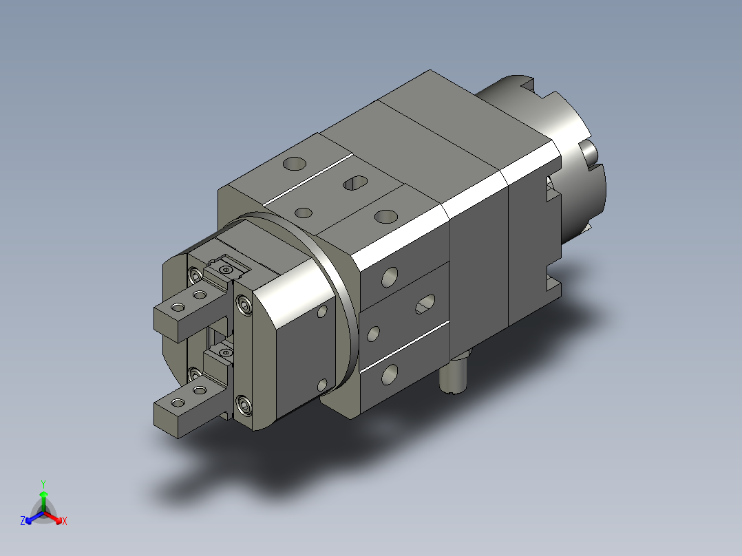 气立可回转机械夹RMZ20B主视图