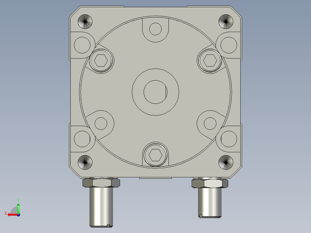 气立可回转机械夹RMZ20B后视图