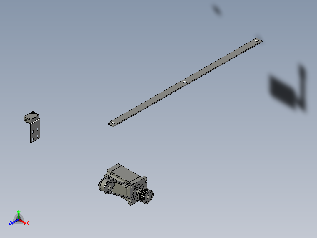 YQ17001-09下料输送带正等轴测图