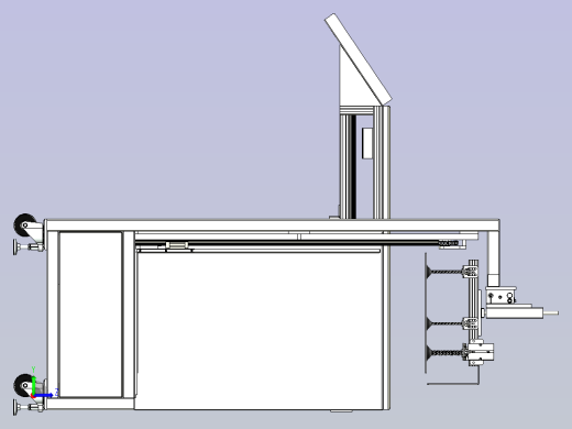 板材投板机左视缩略图