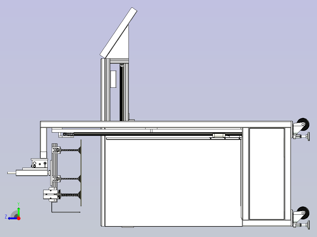 板材投板机右视图