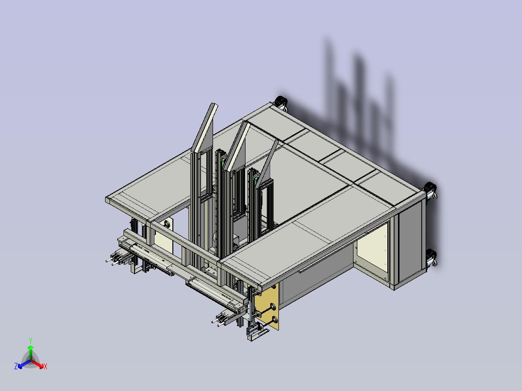 板材投板机正等轴测图