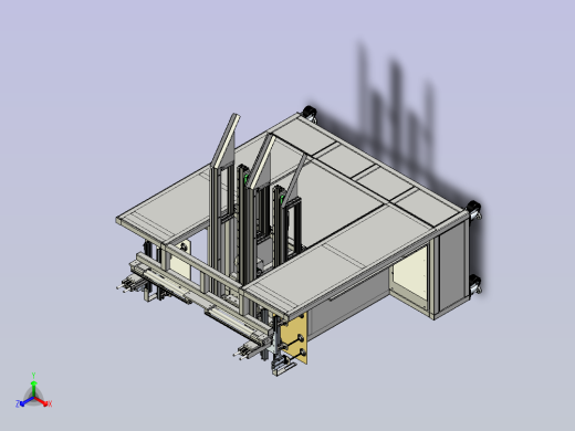 板材投板机正等轴测缩略图