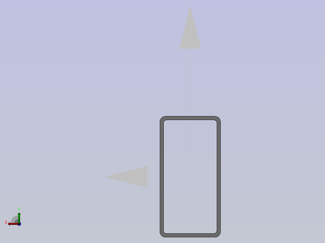 方通40×20×1．2x970(普通钢)后视图