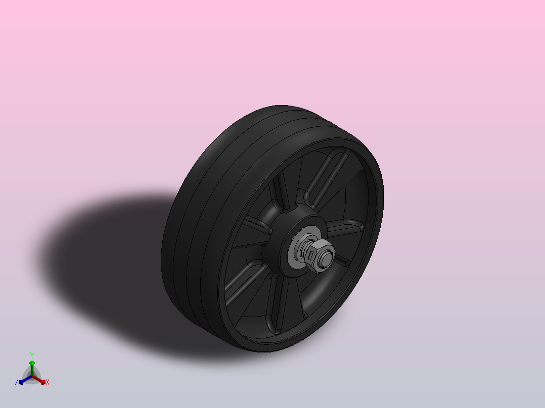 脚轮Colson-6_06208_539 MTG1主视图