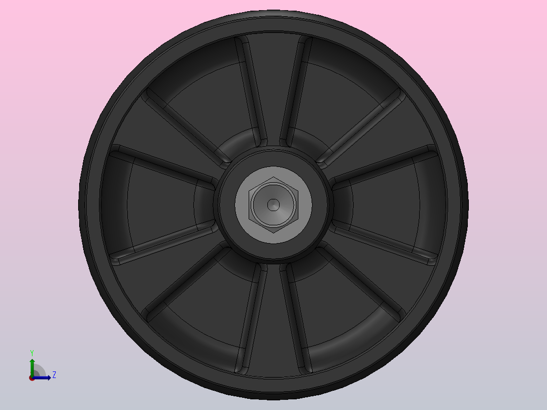 脚轮Colson-6_06208_539 MTG1左视图