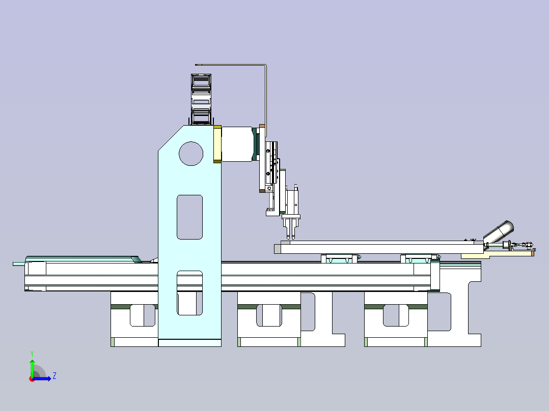 led组装机3D图纸左视图