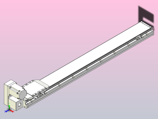 机器人皮带驱动直线轴TPA-GCB-150-P80-L1050-LU-M75-N3