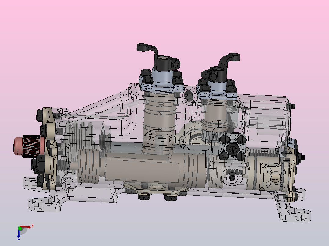 蝰蛇8喷气发动机BFCU(气压流量控制装置)主视图