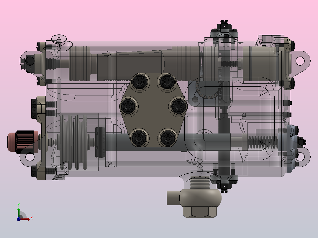 蝰蛇8喷气发动机BFCU(气压流量控制装置)前视图