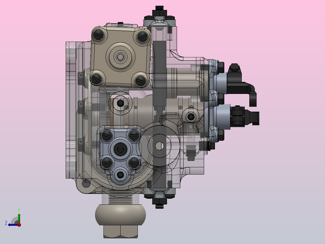 蝰蛇8喷气发动机BFCU(气压流量控制装置)右视图