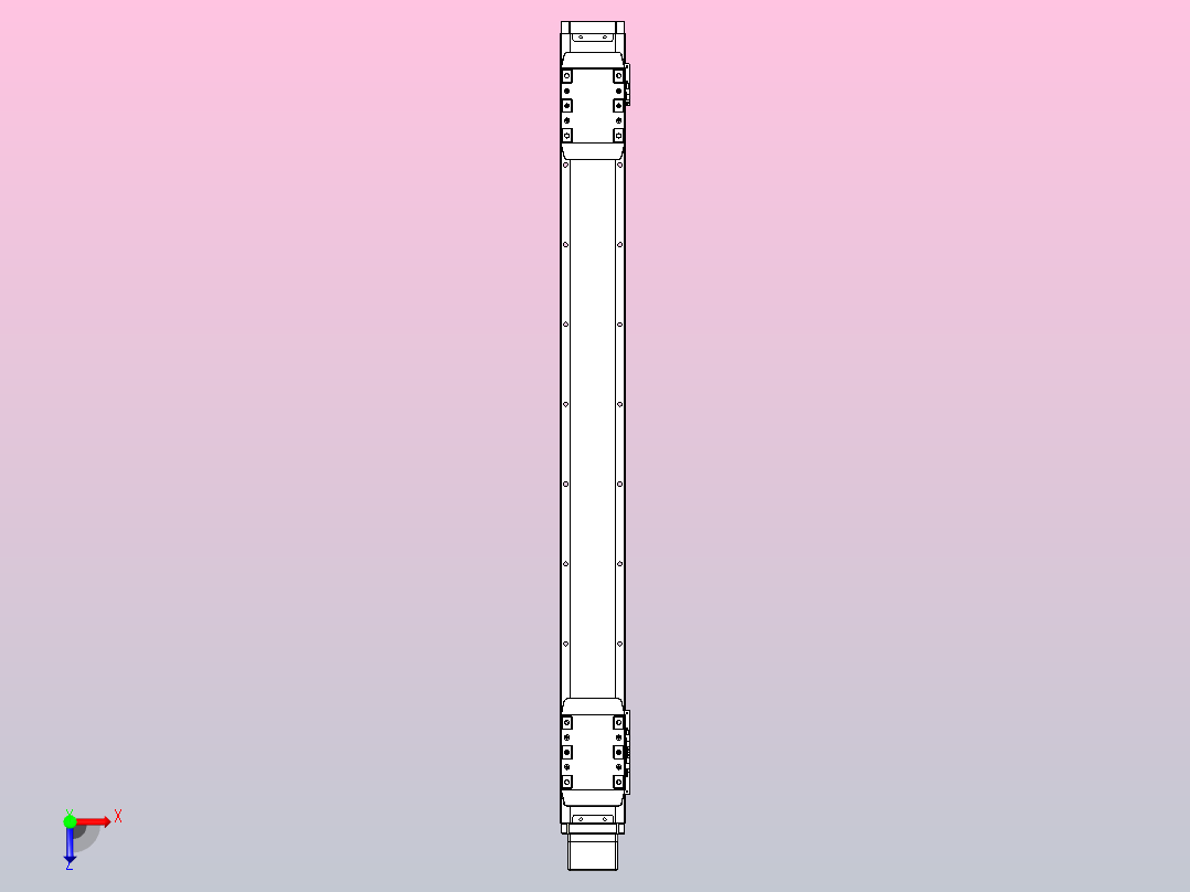 滚珠丝杠线性轴TPA-GCRS-80-1610C-L300-MP-M20-N3俯视图