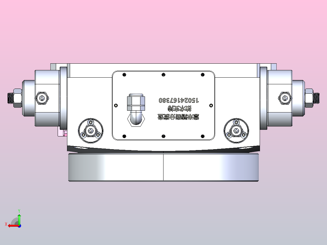 HCT-340油压分度盘后视图