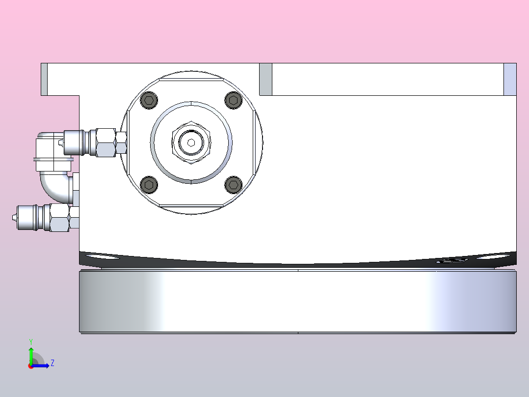 HCT-340油压分度盘左视图