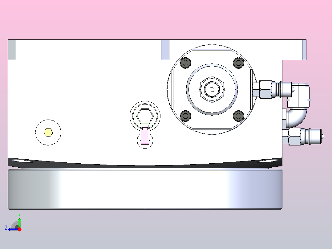 HCT-340油压分度盘右视图