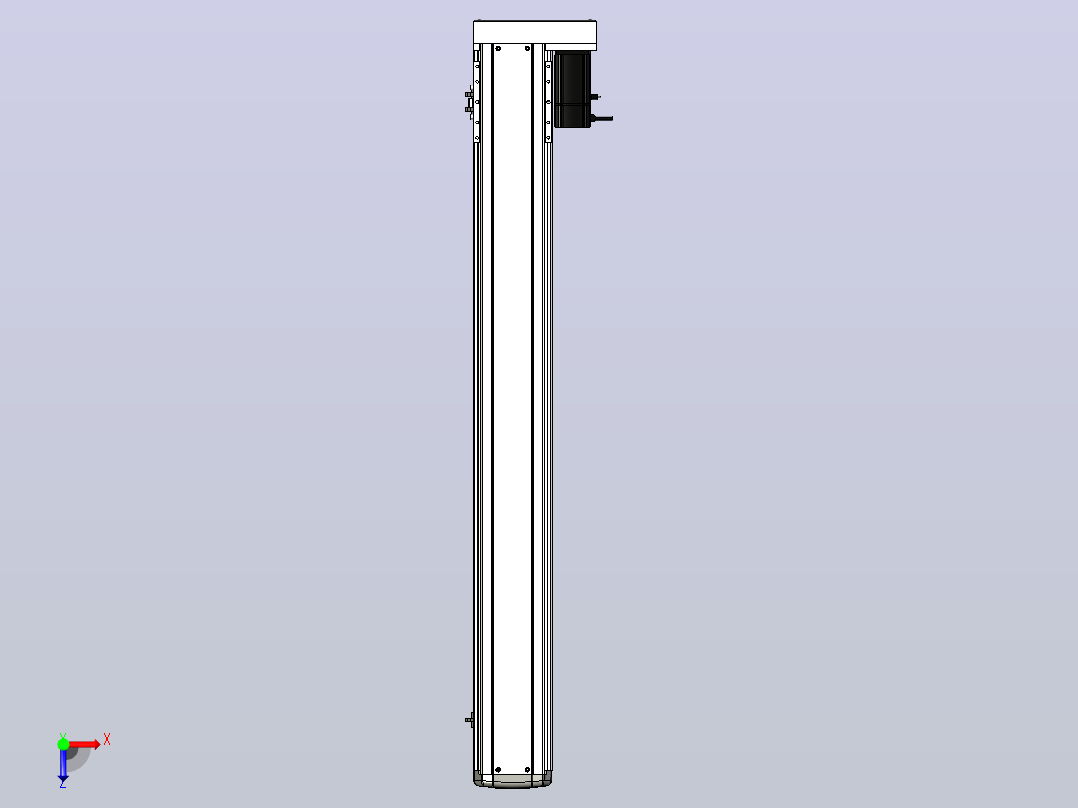 ETH14-1050-BR-200W+煞車直线模组俯视图