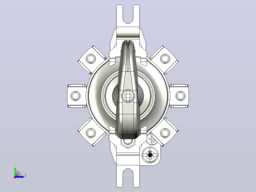 HZ10-10P_2板后组合开关三维模型202012左视缩略图
