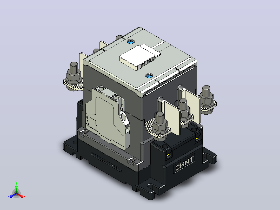 NC5NE-320S_360S 3P 交流接触器三维模型202406主视图