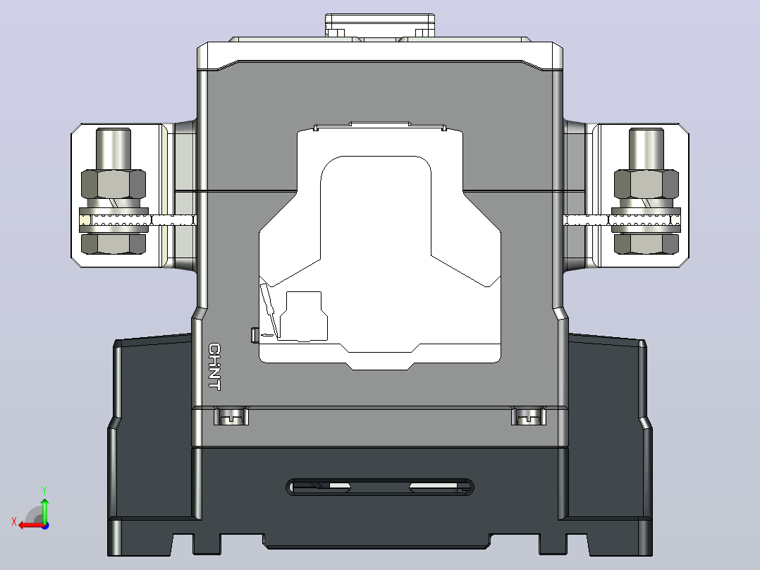 NC5NE-320S_360S 3P 交流接触器三维模型202406后视图