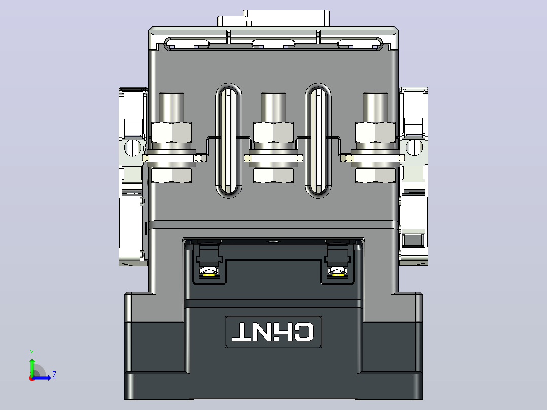 NC5NE-320S_360S 3P 交流接触器三维模型202406左视图