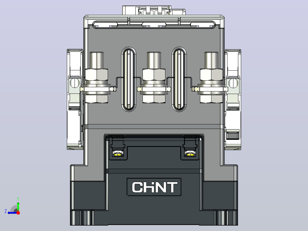 NC5NE-320S_360S 3P 交流接触器三维模型202406右视图