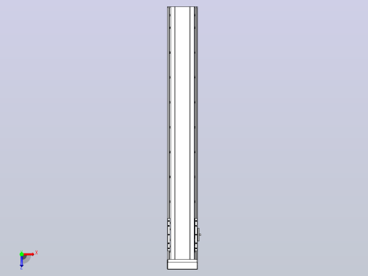 日规模组半封闭丝杆TPA-HNR-120D-1610C-L800-MP-C-P40-N3俯视缩略图