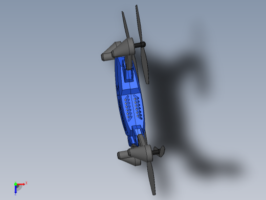 四翼直升机俯视缩略图