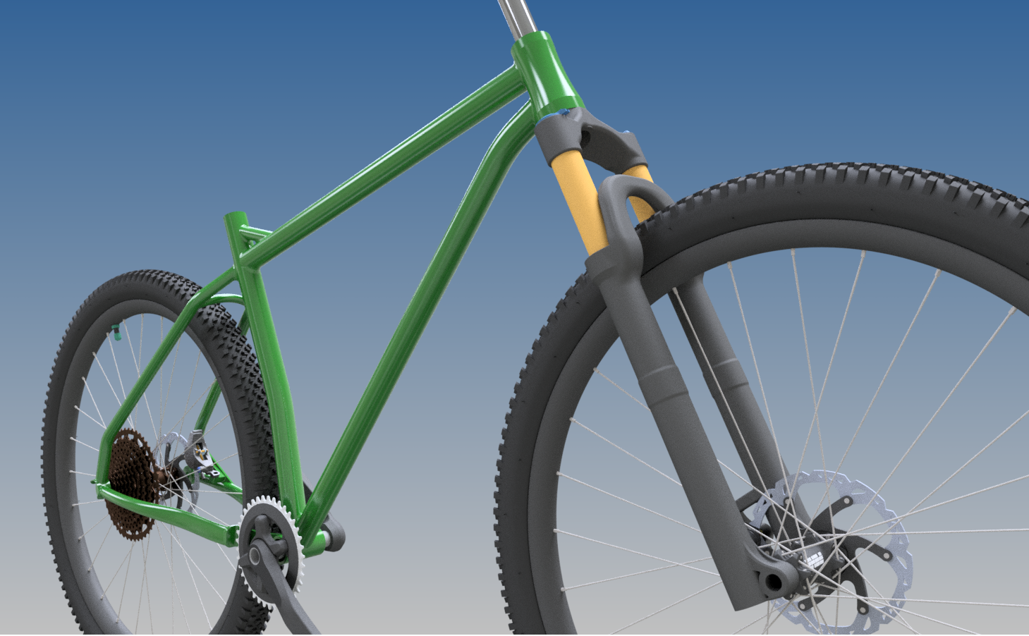 MTB 钢制硬尾车架
