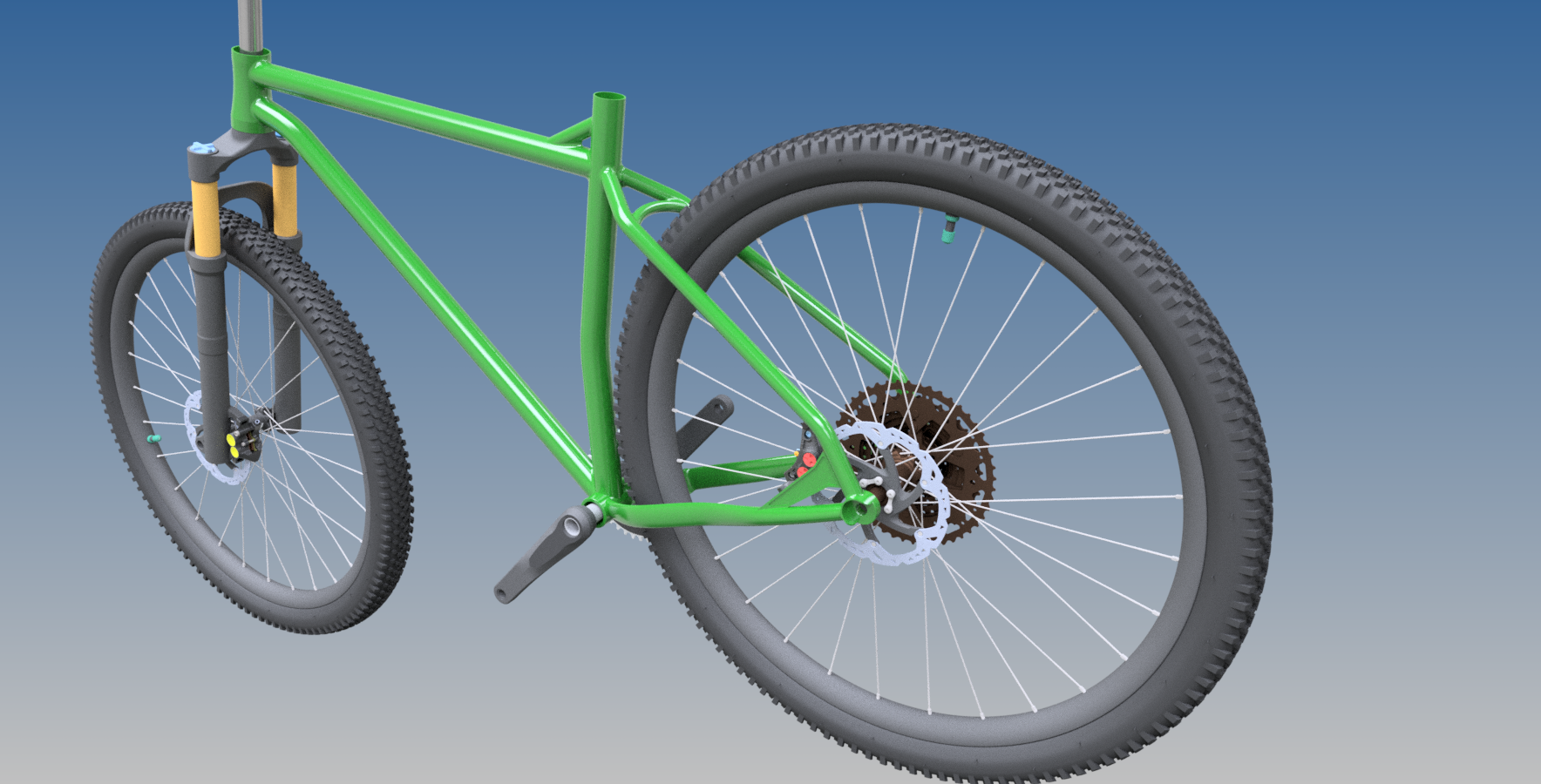 MTB 钢制硬尾车架