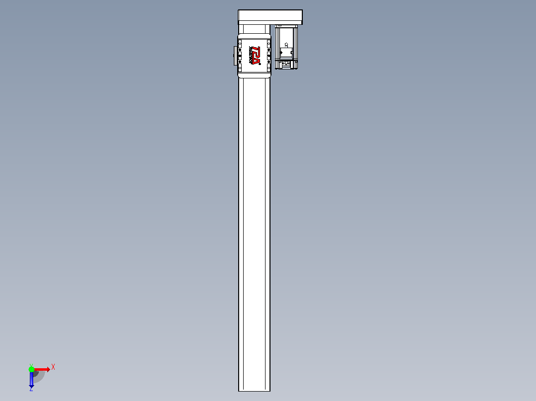 滚珠丝杠直线轴带导轨全封闭TPA-HCR-85D-1610C-L800-ML-Y-P20-N3俯视图