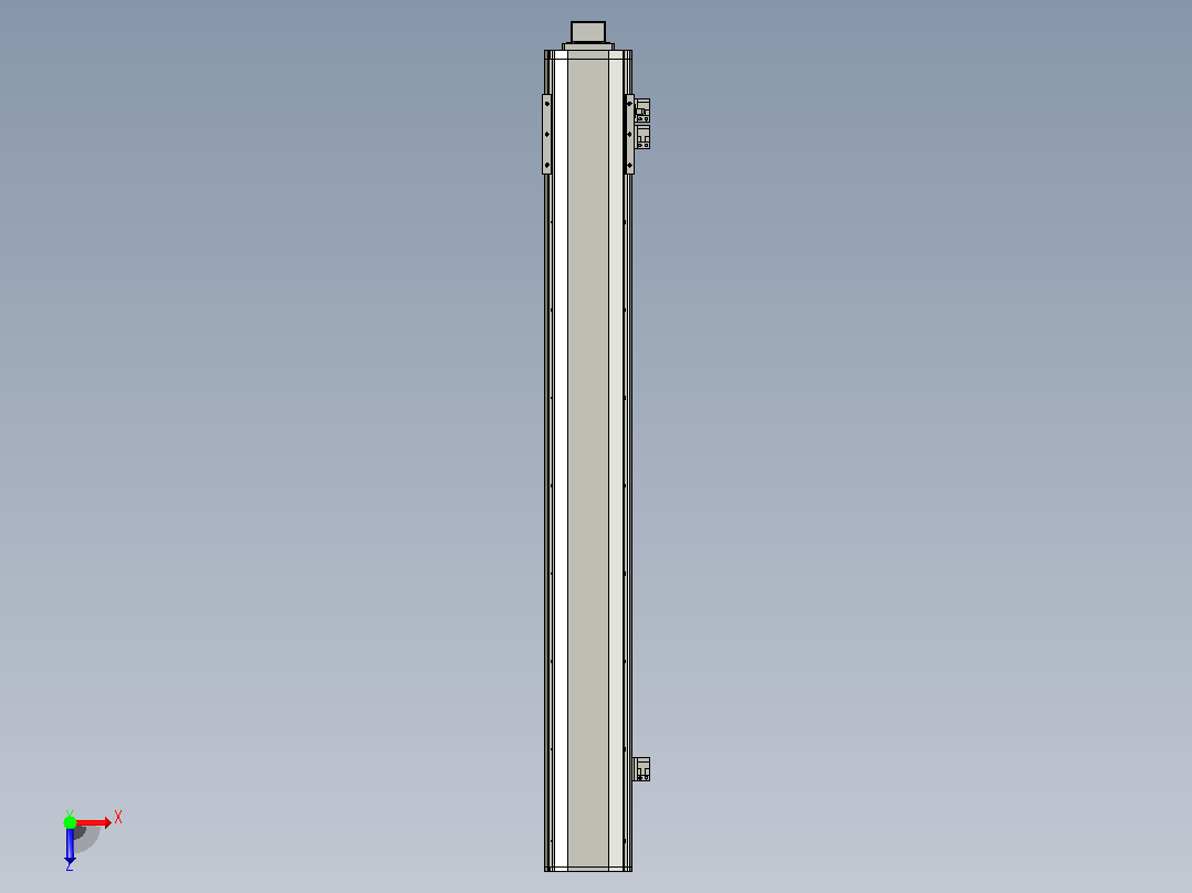 MT100BS半封闭丝杆滑台[MT100BS.L#.750.BM.P20.C3]俯视图